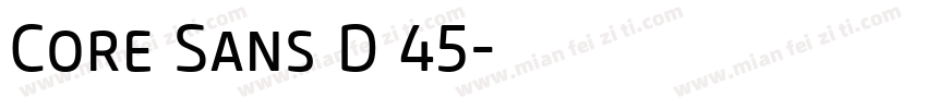 Core Sans D 45字体转换